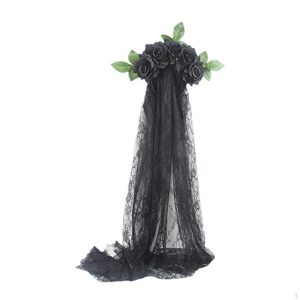Halloween Flower Crown Headband Costume Accessory for Party Cosplay Role Playing