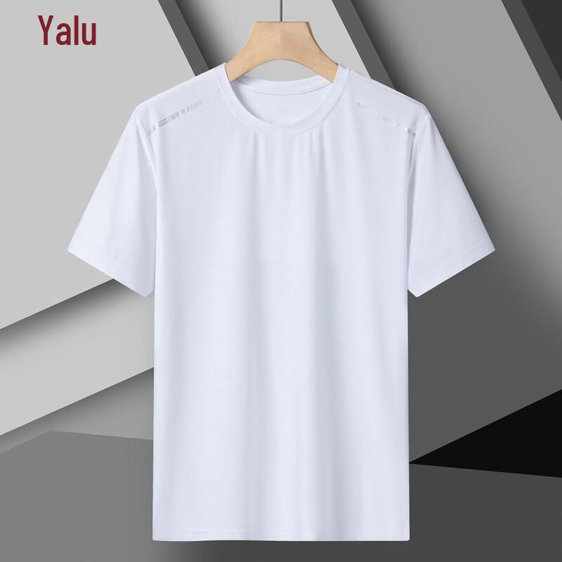 Yalu Men s Plus Size Ice Silk Short Sleeve T-Shirt 2XL