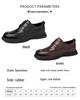 Qipilong Men's Genuine Leather Height-Increasing Casual Shoes