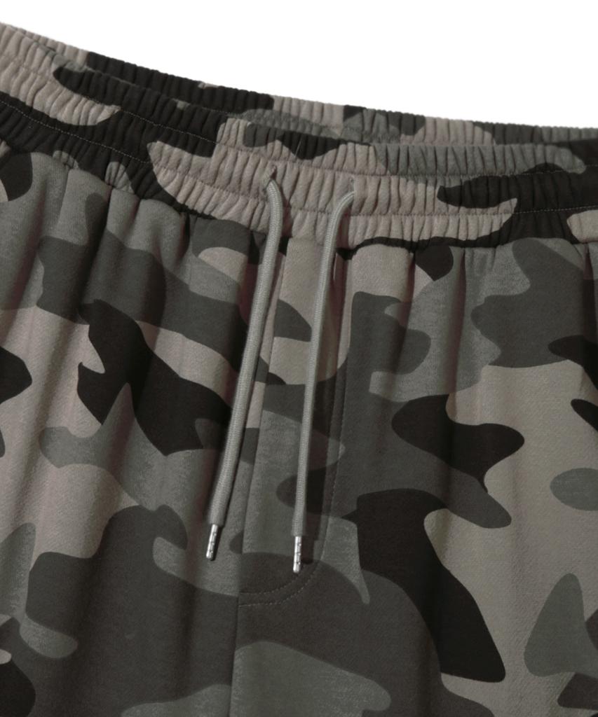 TRILLION Camo Carpenter Wide Sweatpants_Gray