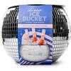 Beverage Bucket Large Capacity Decorative Glass Reusable Ice Cube Container Bar Supply