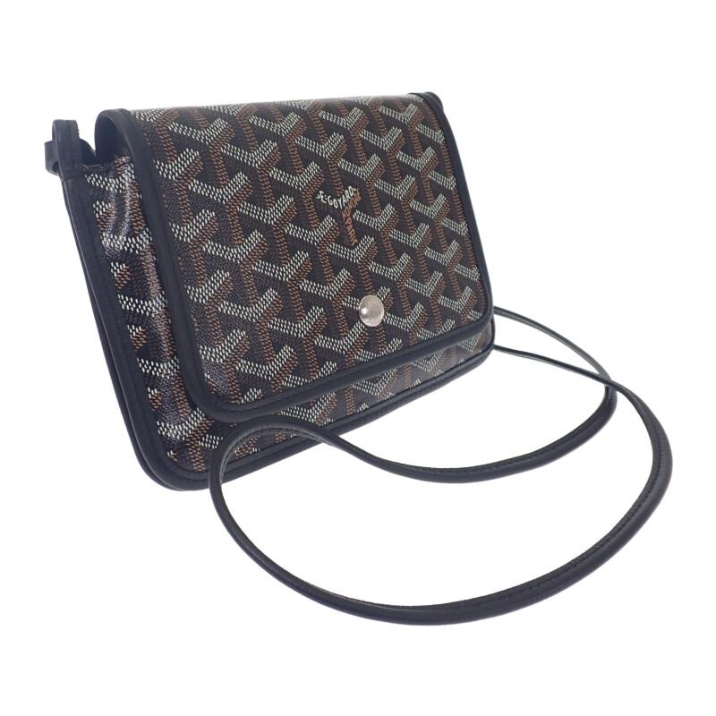 Goyard Geldbörse schwarz Leder/Beschichtetes Canvas Damen