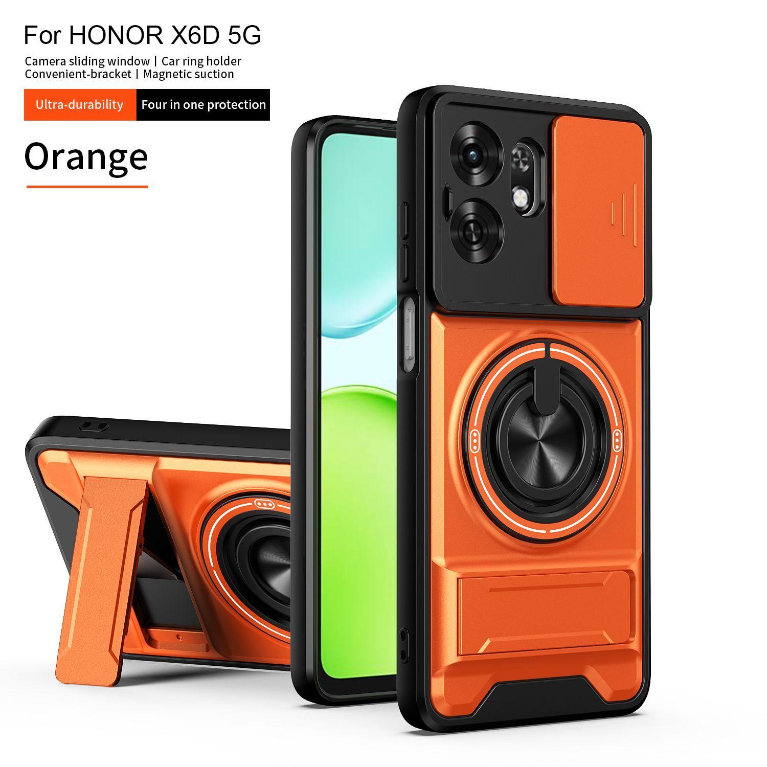 Case For Honor X6d Magnetic Stand Phone Case Window View Flip Cover Lens Protection Trendy New Shell Honor X6d