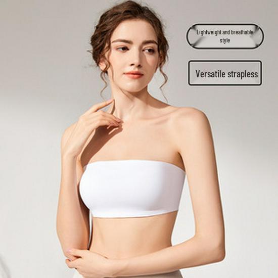 Minimalist Strapless Wire-Free Seamless Bandeau Bra