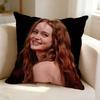 Film And Television Actress SSadie SSink  Square DoubleSided Printed Pillow Case Bedroom Bedside Pillow Sofa Cushion Cover