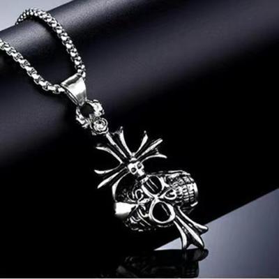 Skull Pendant Cross Necklace Pendant Men's Necklace Women's Necklace