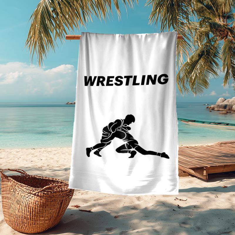 Wrestling Mode Strandtuch: Ideal für Sommerabenteuer Weich, saugfähig und schnell trocknend geeignet zum Schwimmen und Baden