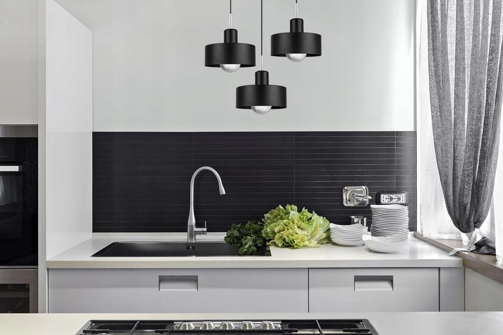 MODERN CEILING HANGING LAMP, METAL LAMPSHADE