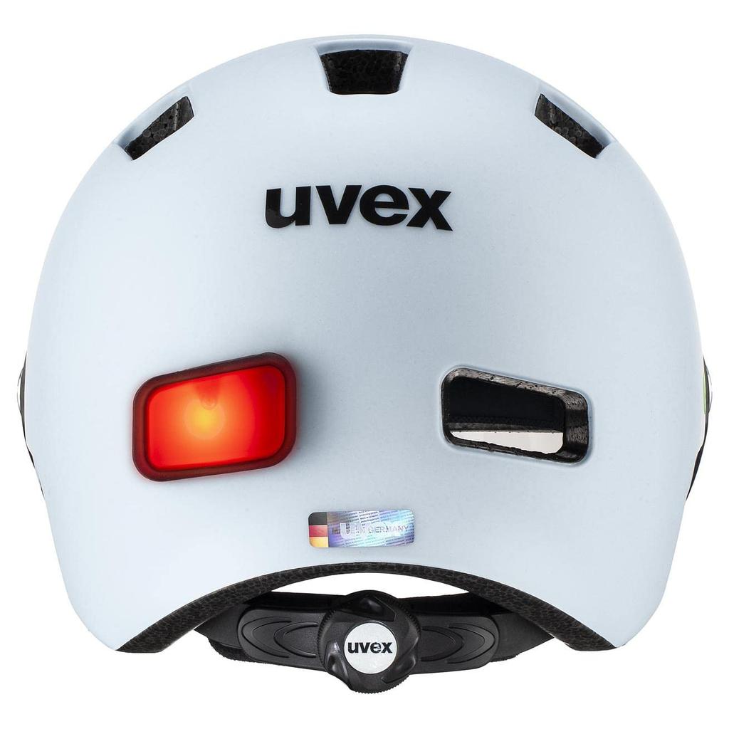 Uvex Rush Visor Bicycle Helmet with LED CE Made In Sizes Cm Light, Certified, Germany, 58-61