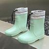 Women's Mid To Short Tube Rain Boots With Waterproof And Anti Slip Flat Heels, Casual Outdoor Rain Boots