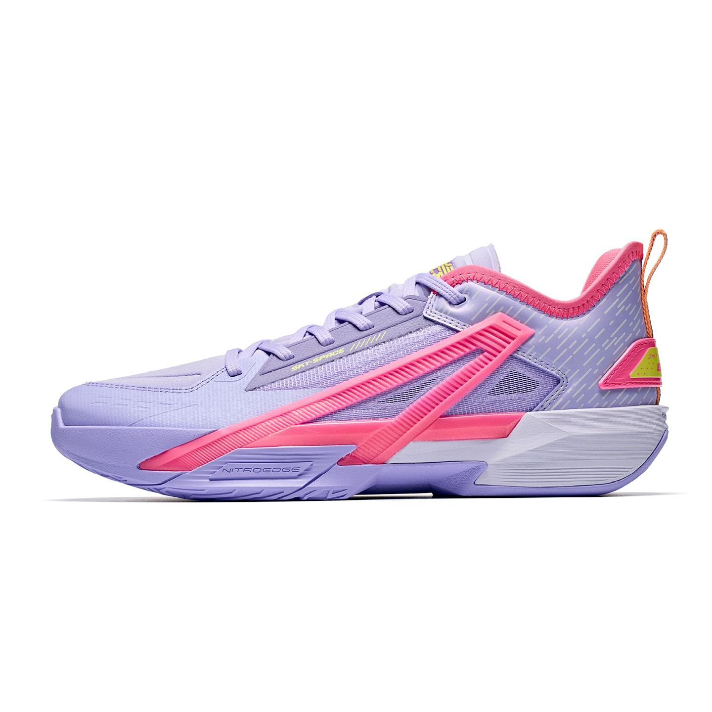 Baskets Homme ANTA Airspace 7 Chaussures de Basketball Homme Basse Couleur Porcelaine Violet-4 45