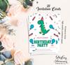 Darling Souvenir White Birthday Invitation Card 28 Pcs Fill or Write In Blank Invites Printable Party Supplies 5 x 7