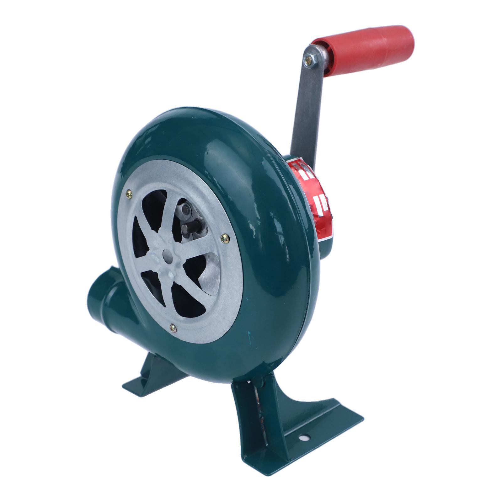 Camping Fan Hand Cranked Blower As Shown Lightweight Charcoal Igniter Tool Efficient Air Release Lightweight Design