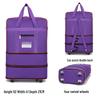 Expandable Large Capacity Foldable Travel Luggage with Universal Wheels (158 cm)