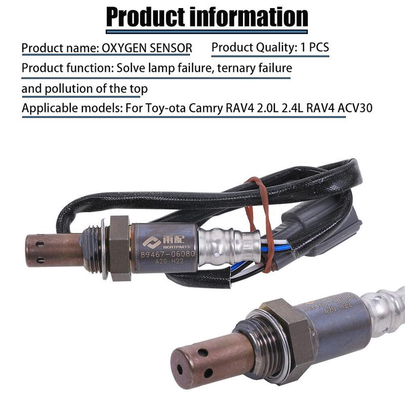 89467-06080 8946706080 Car O2 Oxygen Sensor For Toyota Camry RAV4 2.0L 2.4L RAV4 ACV30 ACV40 Automotive Sensor Parts