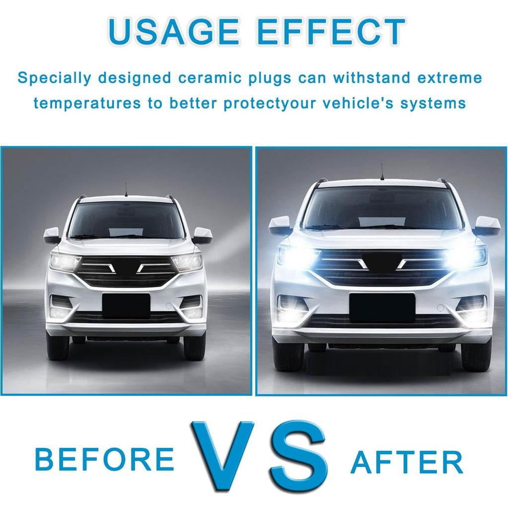 MKBKLLJY 5pcs 9005 9006 HB3 Female Adapter Wiring Harness Socket Wire Pigtail with 18AWG