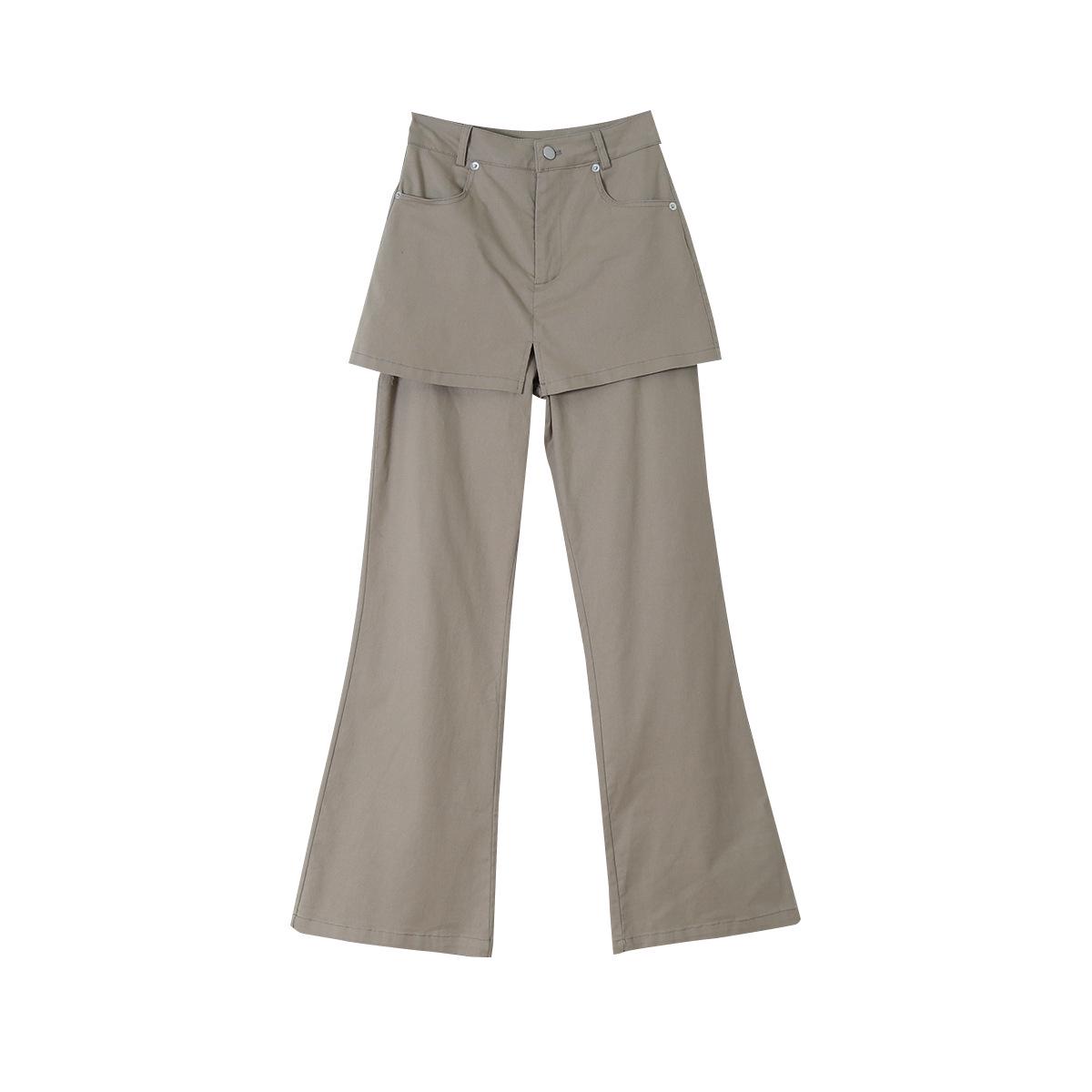 Tencel Cotton High-Waisted Slimming Flare Pants for Women - Spring/Summer 2026 Style Small