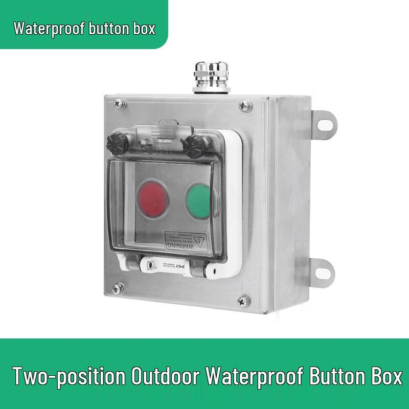

Aokewen Two-Position Outdoor Waterproof Push Button Control Box