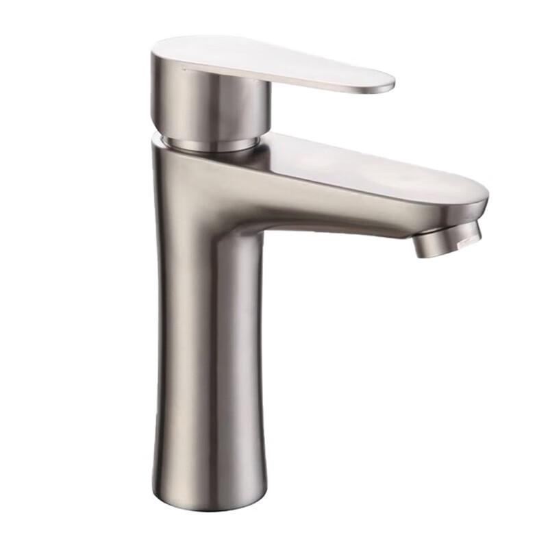 Stainless Steel Hourglass Bathroom Basin Faucet
