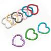3Pcs Metal Buckle Bag Strap Colorful O Ring Heart Shaped Circular Rings Belt Connector Round Buckles DIY Hardware Accessories