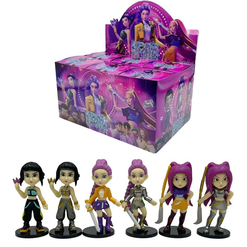 9.5cm Anime KPop Demon Hunter Doll Vinyl Toy Rumi Mira Zoi Character Vinyl Mask Blind Box Birthday Gifts Ornament Toys Gifts
