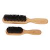 2 Pcs Beard Brush Comb Reinforced Ergonomically Handle Portable Bamboo Beard Care Styling Hair Brush