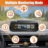 Car TPMS With USB Charging Solar Powered Display With 4 External Tire Sensor For Auto Tyre Security Device