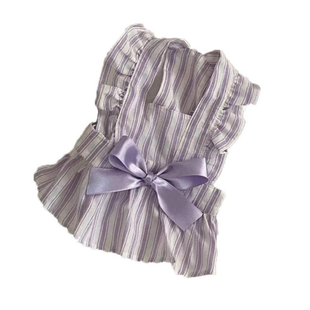 

Breathable Dog Princess Dress Flying Sleeve Pet Suspender Skirt Adorable Dog Clothes Parties S фиолетовый