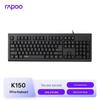 Teclado de Escritório Rapoo K150 Com Fio de Tamanho Completo