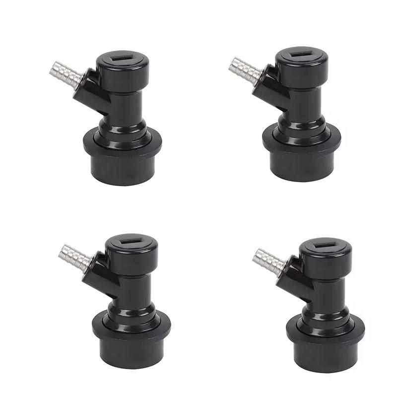 4 Piezas Conector de Bloqueo de Bola, Desconexión de Bloqueo de Bola para Barril de Cerveza, Conectores de Líquido / Gas para Elaboración Casera, Piezas para Barril Corny / Cornelius