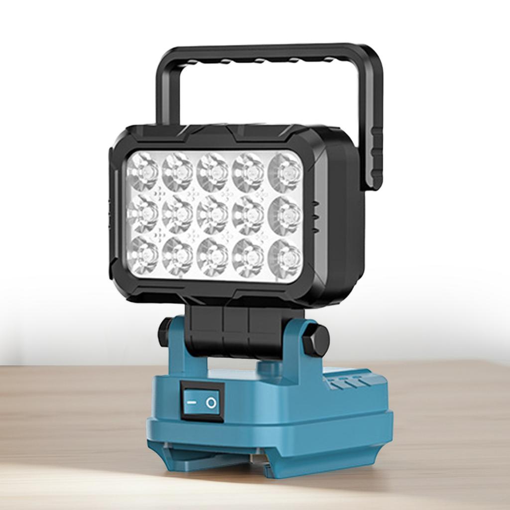 Flashlight with 2 USB Charging Port for Makita Battery Spotlight Portable Lantern Battery NOT Included