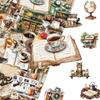 50 Pieces of Coffee Lovers Sticker Handbooks Combined Into A Collage To Decorate The Thermos Cup Notebook Stickers