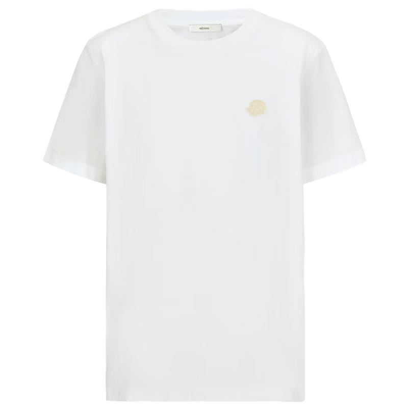 Edition Women's Embroidered Cotton Short Sleeve T-Shirt