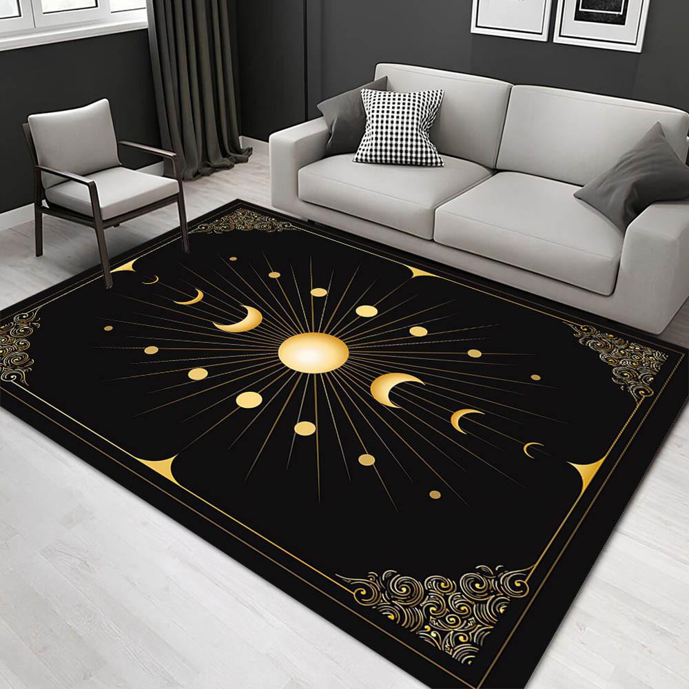 

1pc 459870711 Pattern Carpet, Area Rug For Living Room Bedroom Room Bed Chair Laundry Entryway Corridor Yard Non-slip Outdoor Camping Rug Fl 60cm by 90cm