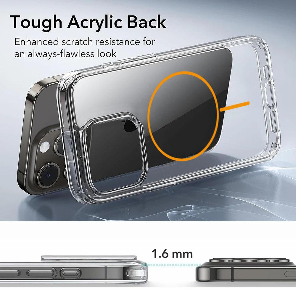 Luxury Fine For Magsafe Magnetic Wireless Charge Case for iPhone 16 15 14 Pro Max 13 12 Mini 11 16e Plus Transparent Back Cover