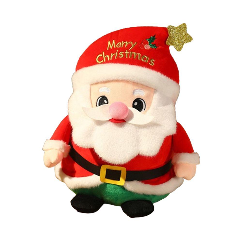 Lovely Christmas Stuffed Plush Toys Christmas Decoration 3D Stuffed Animals Elk Toy  Toddler