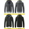 Herren S Einfarbig Langarm Kapuzen Fleece Strickjacke Pullover Für Teenager