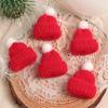 5/10Pcs Christmas Decoration Mini Knitted Hat Scarf Christmas Knitted Decoration Winter Doll Clothing Accessories DIY Gift Decor