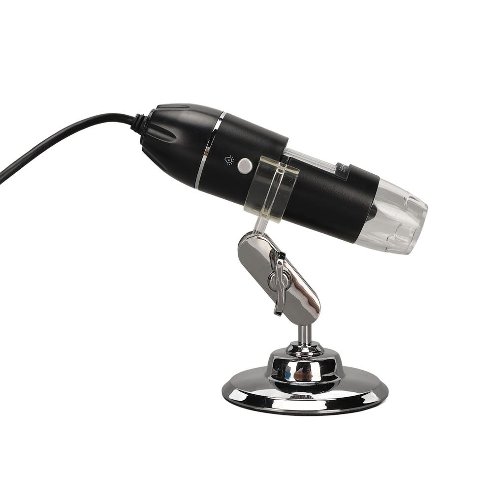 Digital Microscope 1600X HD Resolution 8 LED Lights USB Type C 2 In 1 Electronic Digital Microscope