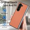 For Samsung Galaxy Z Fold6 5G Case Carbon Fiber Texture Leather Back Cover Anti-Slip