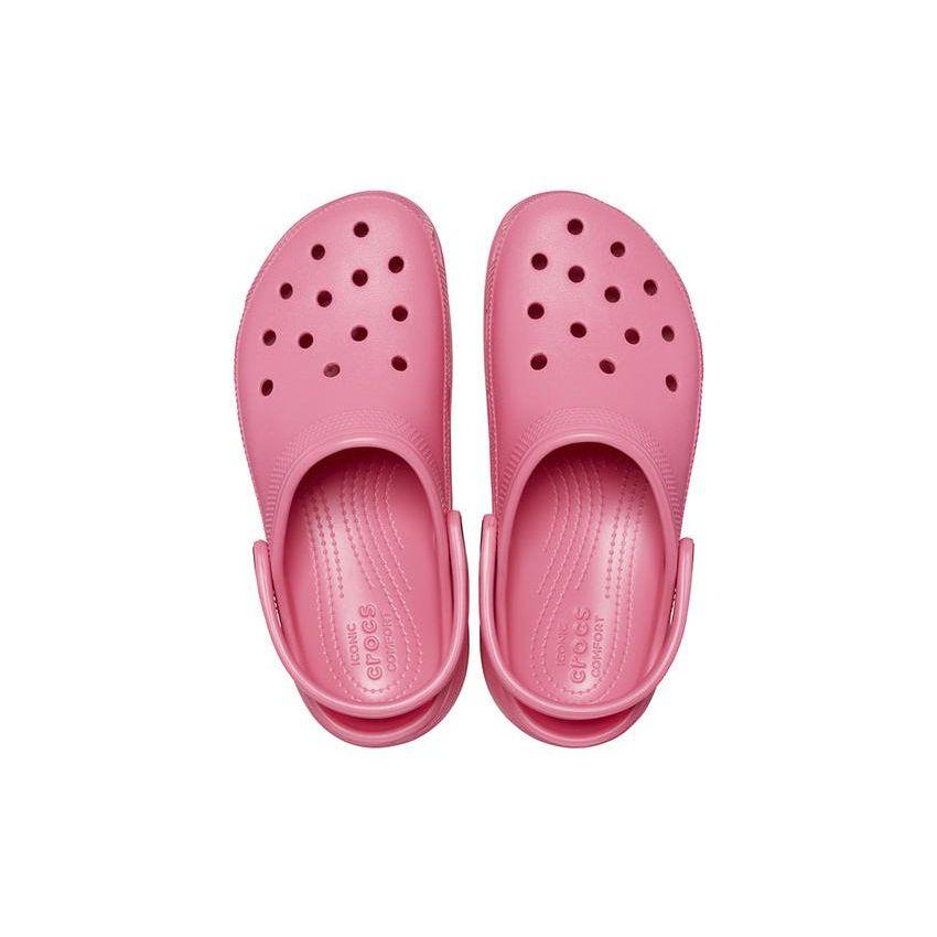 Crocs Women's Classic Platform Clog Hyper Pink Comfort Slip On 206750-6VZ