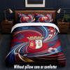 Braga FC Design Bed Bedding Set 1 Duvet Cover + 2 Pillowcases Soft Breathable Household Bed Linens