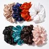 Girls Super Wide Smooth Colorful Hair tie Hair Elastics Bands for Hair Large Satin Scrunchie Hair Accessories  for Women
