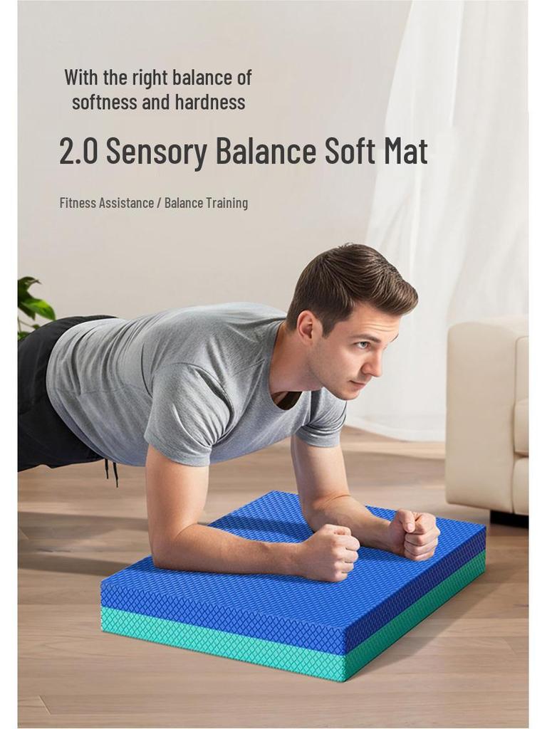 TPE Förtjockad Yogabalansplatta – 6 cm Knästående & Planka Stöd för Träningspass