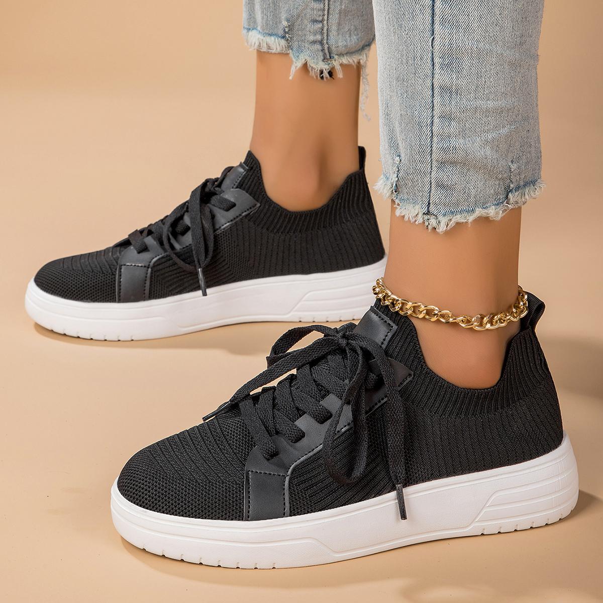 

Женская обувь 2024 года, дышащие белые туфли на плоской подошве со шнуровкой, женские сетчатые кроссовки, размер 36-45, лоферы на платформе, повседневная обувь для отдыха на открытом воздухе 45 чёрный