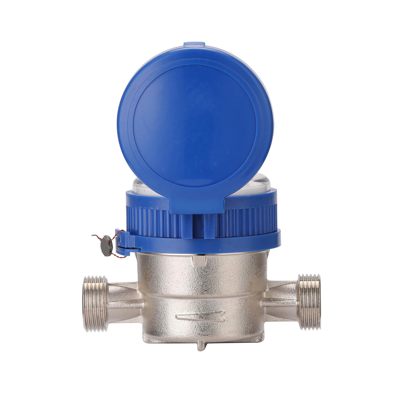 

15mm 1 2 Inch Intelligent Water Meter Household Mechanical Rotor Type Cold Water Meter Pointer Digital Display різнокольоровий