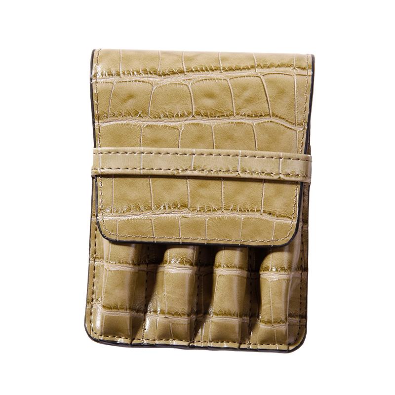 Шкіряний чохол для ручок, характерний для студентів, сумка для зберігання чотирьох ручок, портативний чохол для ручок для студентів, захисний чохол