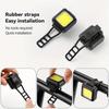 USB Rechargeable Bike Light Set, White Front & Red Rear LED Bicycle Lights, Portable Safety Flashlight for Cycling