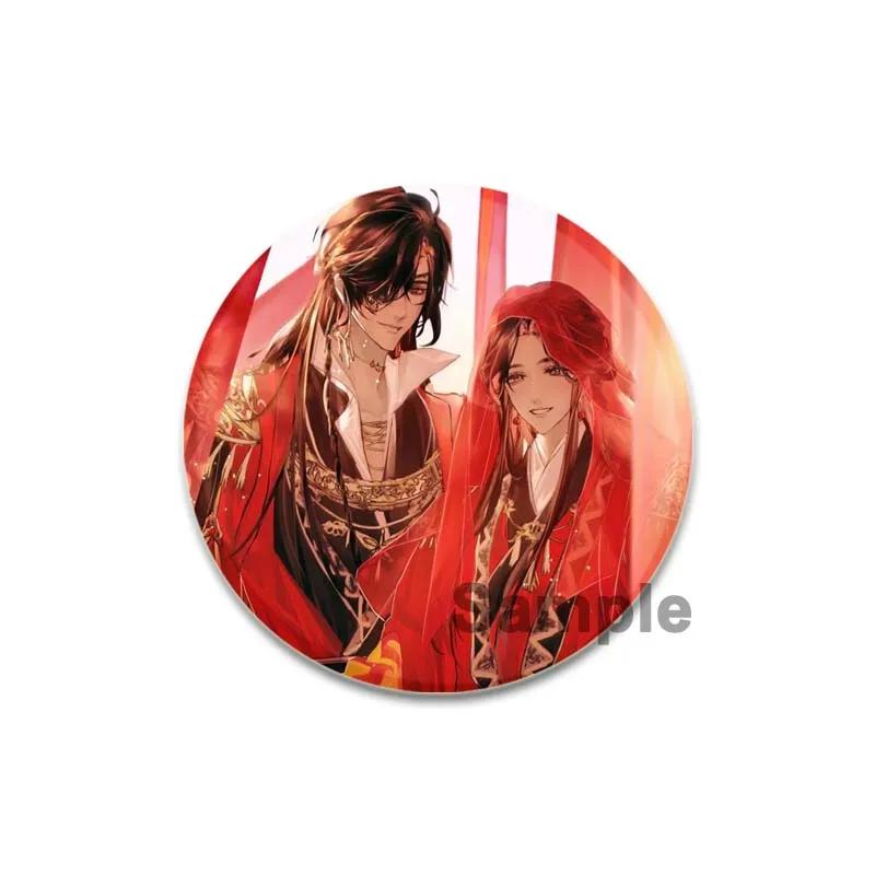 

32/44/58 мм брошка благословення небесного чиновника, значок Xie Lian Hua Cheng, шпилька ручної роботи, нагрудна шпилька для рюкзака, одягу, ювелірних аксесуарів 58mm