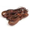 High Quality 2M Retro Natural Genuine Leather Cord 1.5-10mm Round/Flat Cow Leather Rope DIY Craft Bags Leather craft